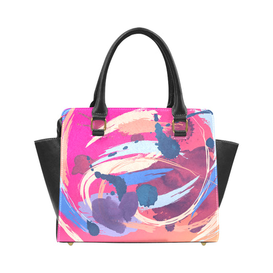 Habby Heart Rivet Shoulder Handbag