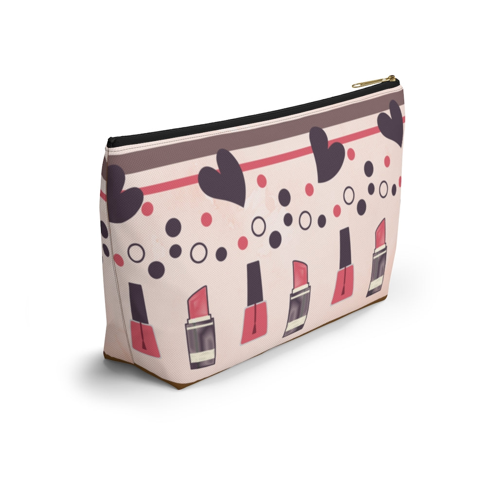 Lipstick and Polish Accessory Pouch w T-bottom