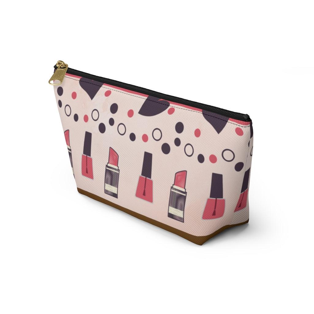 Lipstick and Polish Accessory Pouch w T-bottom