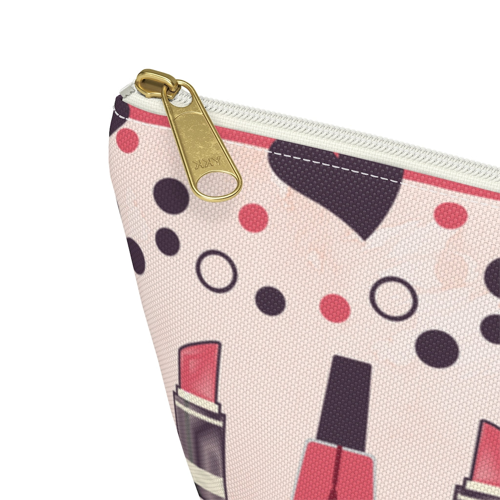Lipstick and Polish Accessory Pouch w T-bottom