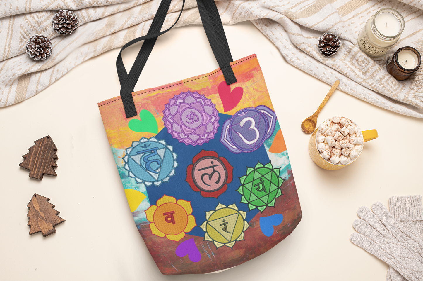 Chakra Love Tote Bag - 3 sizes