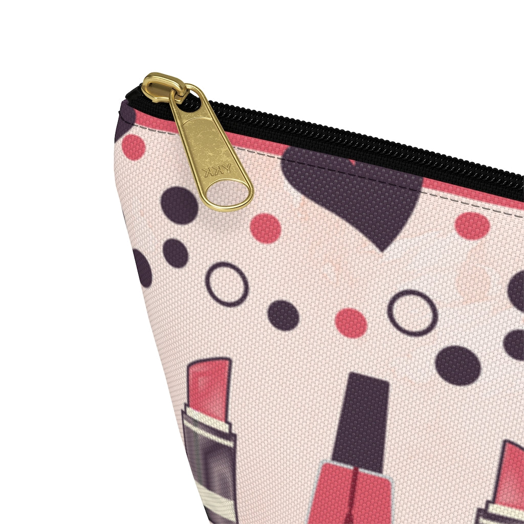 Lipstick and Polish Accessory Pouch w T-bottom