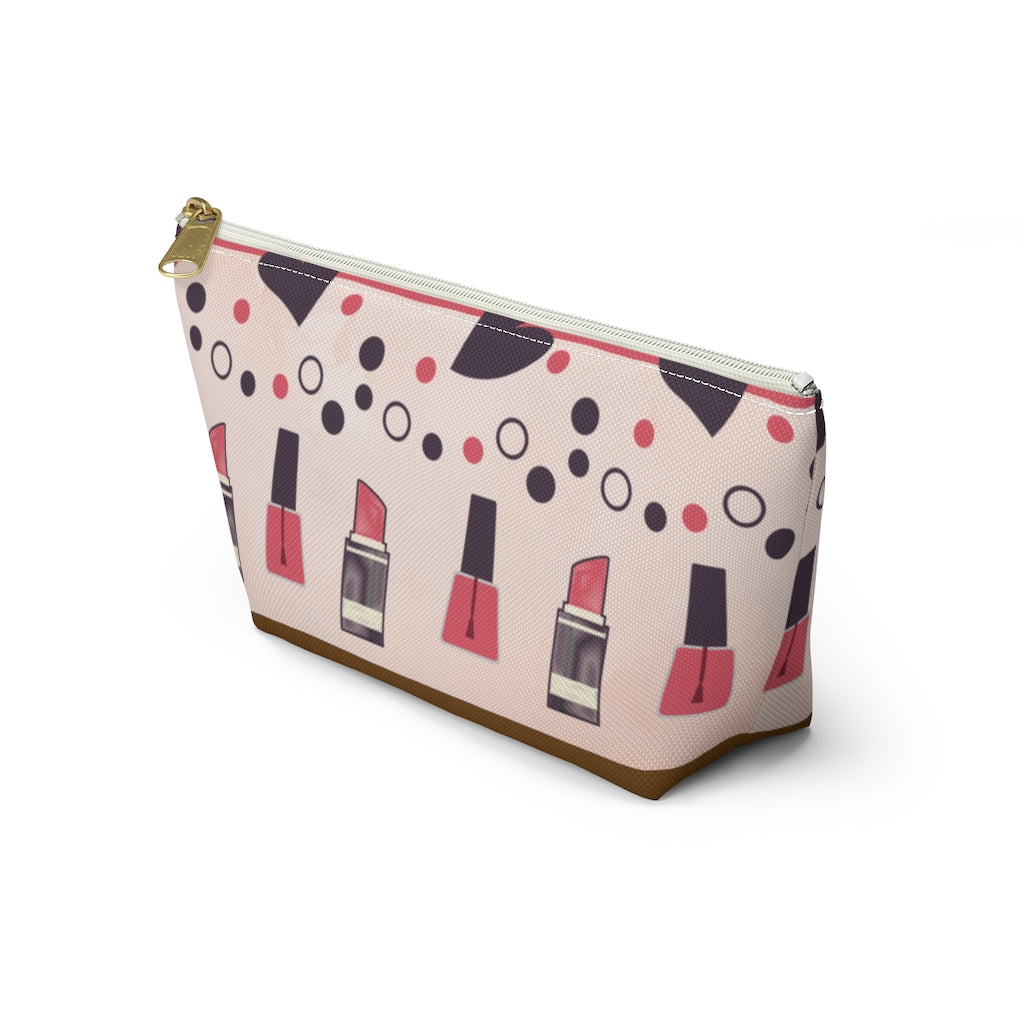 Lipstick and Polish Accessory Pouch w T-bottom